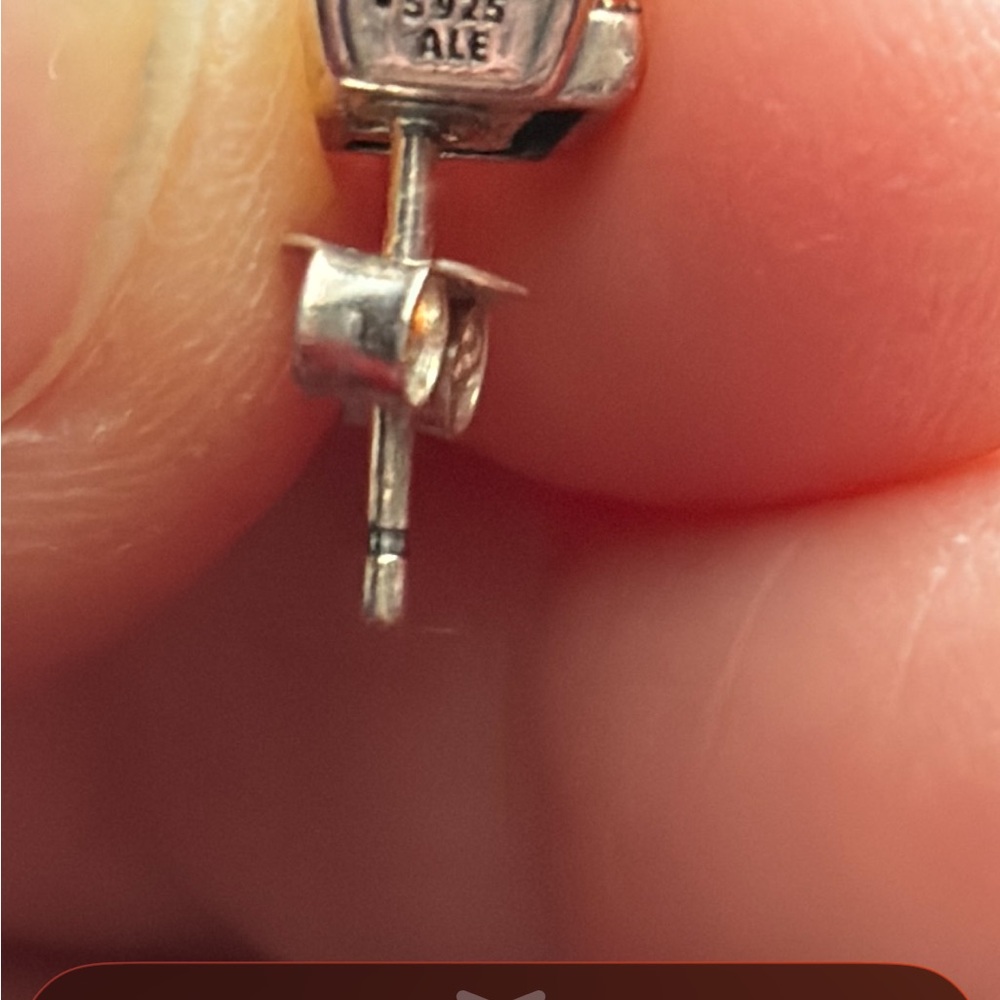 Pandora Rectangular Sparkling Halo Stud Earrings - image 6